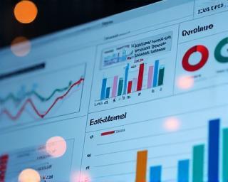 Dashboard displaying insightful traffic flow and revenue data visualizations